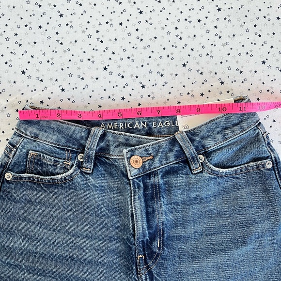 American Eagle Highest Rise Mom Shorts Confort Stretch Waistband - Picture 7 of 13